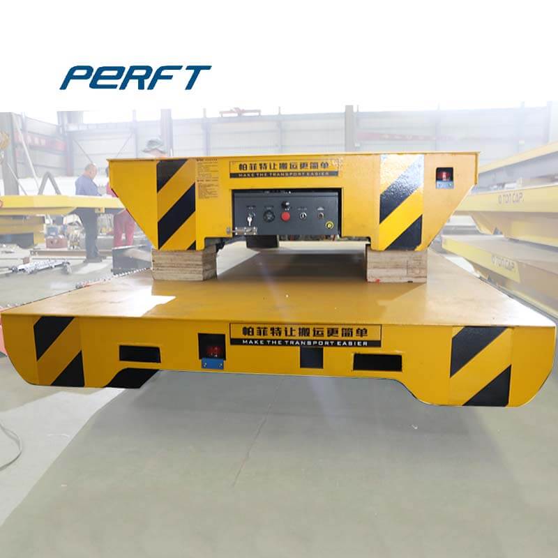 Electric Platform Truck For Material Handling Powered Drivable Transfer 